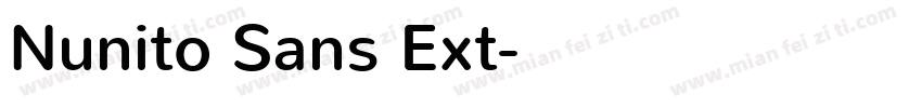 Nunito Sans Ext字体转换